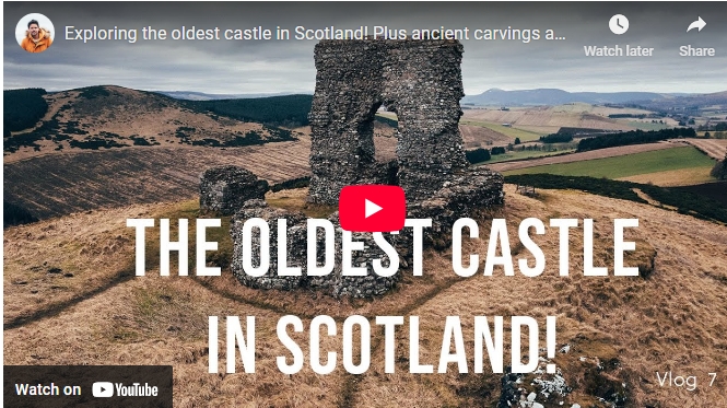 Exploring the oldest castle in Scotland! Plus ancient carvings and more