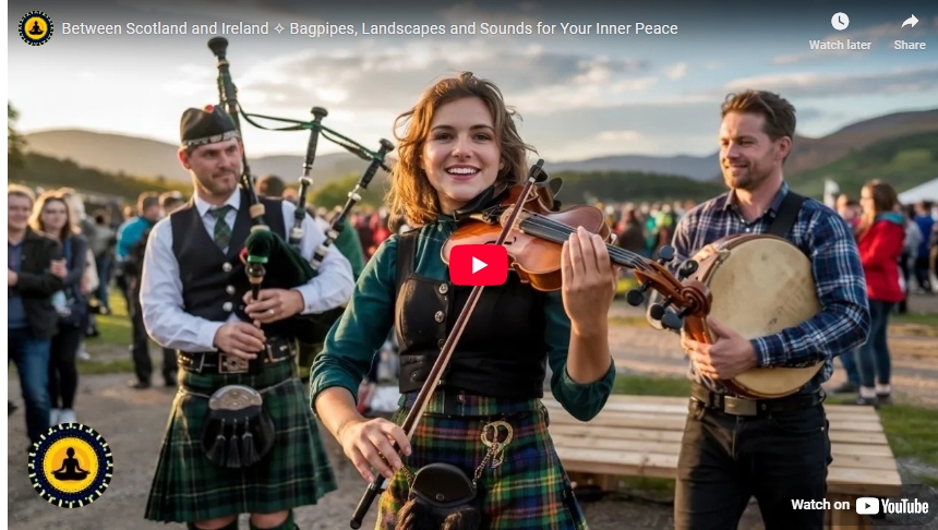 Between Scotland and Ireland | Bagpipes, Landscapes and Sounds for Your Inner Peace